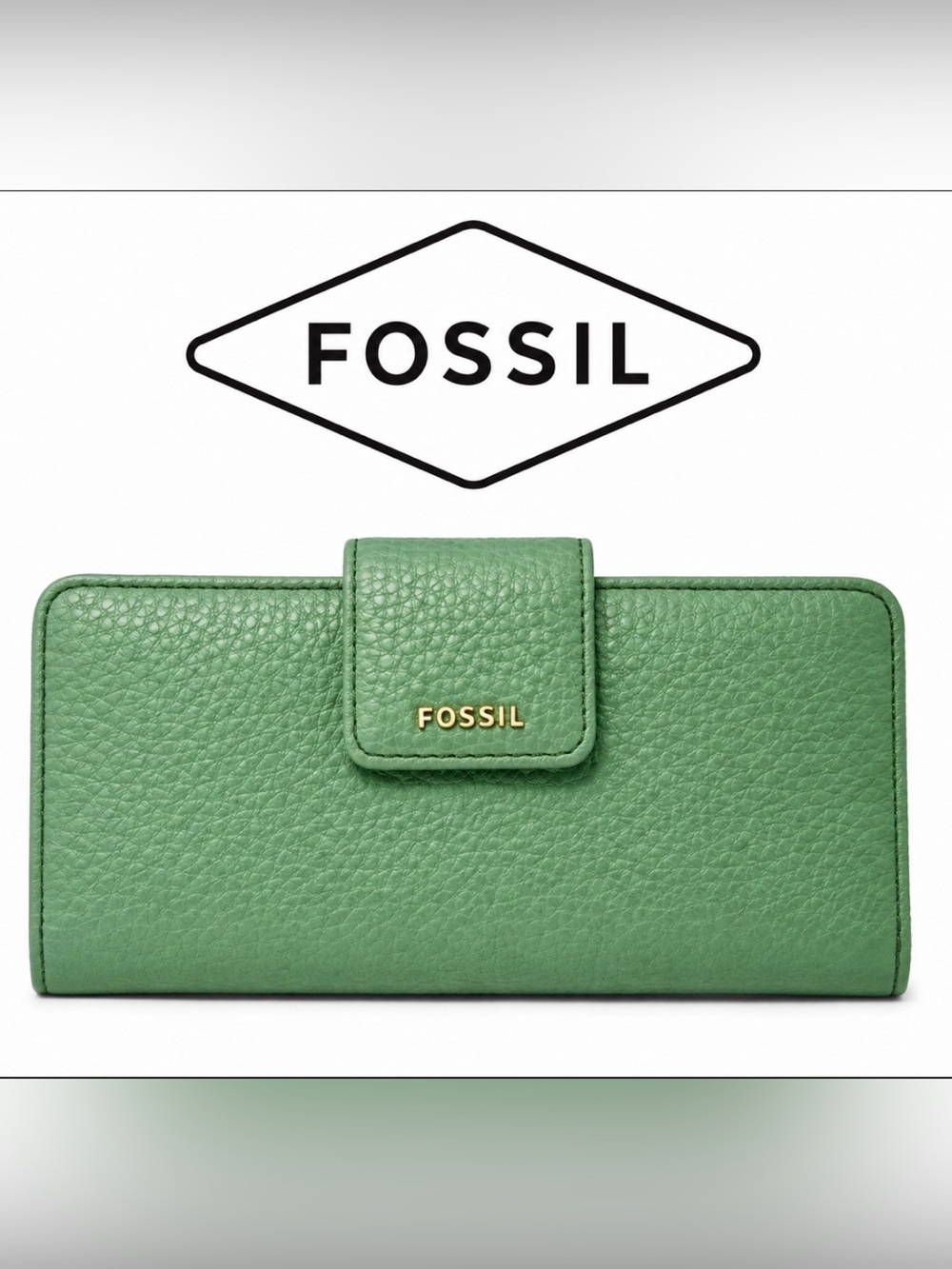 Fossil Green Leather Wallet